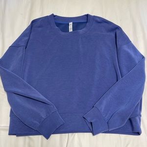 Lululemon Perfectly Oversized Cropped Crew - Wild Indigo - Size 12